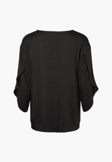 Nadine Blouse 3/4 sleeves - Black