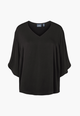Nadine Blouse 3/4 sleeves - Black