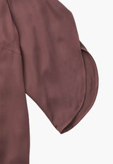 Nelly Blouse - 3/4 Sleeves - Dark Plum