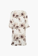 Nova Dress SS - Bloom Plum Print