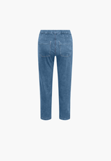 Piper Pure Regular - Cropped - Blue denim