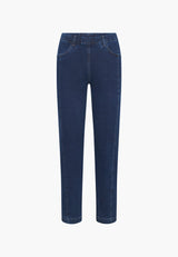 Piper Pure Regular - Cropped - Dark Blue Denim
