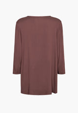 Ritz Tunic - 3/4 Sleeves - Dark Plum