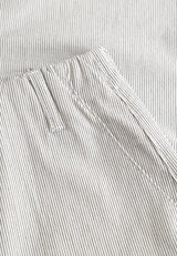 Simone Skirt - 62 cm. - White pinstripe