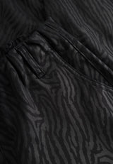 Taylor Regular - Short Length - Black Zebra Print