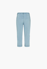 Taylor Regular Capri - Medium Length - Light Blue Denim