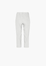 Taylor Regular Capri Medium Length - White