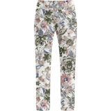 Taylor Regular Cropped - Khaki watercolour print