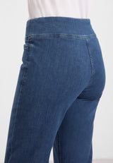 Thea Straight - Medium Length - Blue Denim