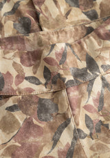 Thea Straight - Medium Length - Plum Botany Print