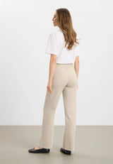 Thea Straight - Medium Length - Grey sand hemp