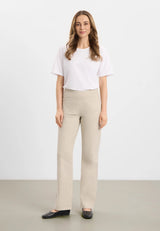 Thea Straight - Medium Length - Grey sand hemp