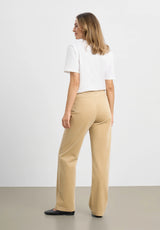 Thea Straight Sametti - Medium Length - Cafe Latte