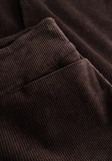 Thea Straight Sametti - Medium Length - Brown
