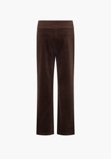Thea Straight Sametti - Medium Length - Brown