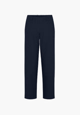 Tracy Straight - Medium Length - Navy Jacquard