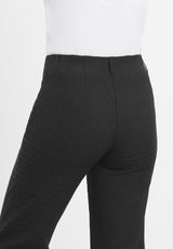 Tracy Straight - Short Length - Black Jacquard