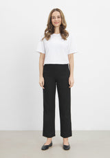 Tracy Straight - Short Length - Black Jacquard