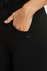 Donna Loose Jersey - Medium Length - Black brushed