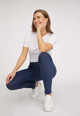 Laura Slim - Medium Length - Ecolabel - Dark Blue Denim