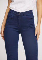 Serene 5-pocket Regular - Medium Length - Dark Blue Denim