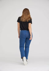Violet Relaxed - Medium Length - Blue Denim