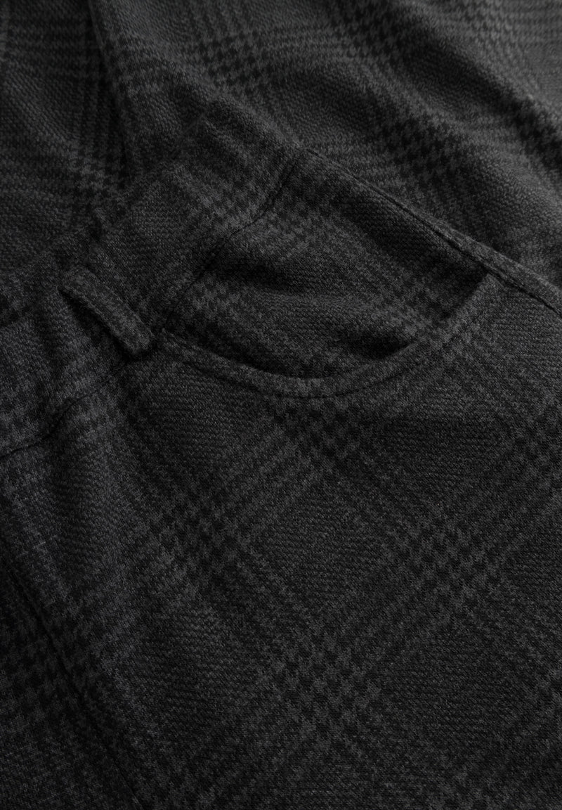 Donna Loose - Medium Length - Anthracite Check