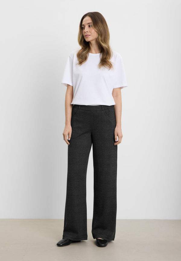Donna Loose - Medium Length - Anthracite Check