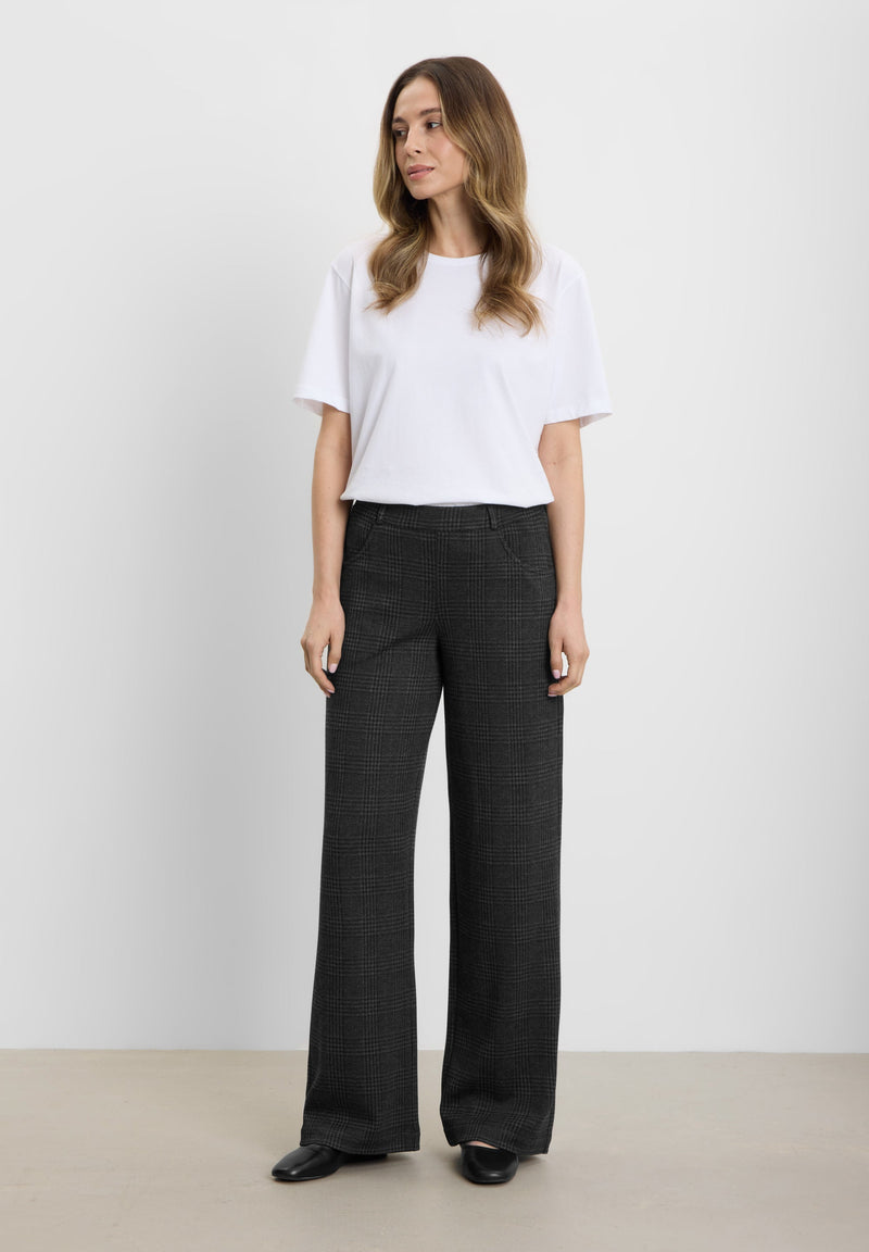 Donna Loose - Medium Length - Anthracite Check