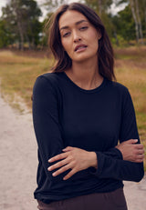 Amanda T-Shirt - Long Sleeve - Black