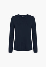 Amanda T-Shirt LS - Navy