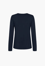 Amanda T-Shirt LS - Navy