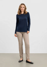 Amanda T-Shirt LS - Navy