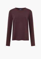 Amanda T-Shirt LS - Dark Plum