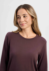 Amanda T-Shirt LS - Dark Plum
