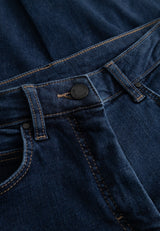 Amelia Raw Straight CL - Dark Blue Denim