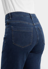 Amelia Raw Straight CL - Dark Blue Denim