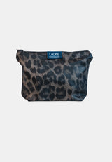 Beauty Bag - Brown Leo Print
