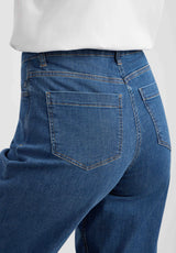 Carol Loose - Medium Length - Washed Blue Denim