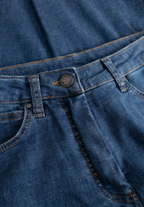 Carol Loose - Medium Length - Washed Blue Denim