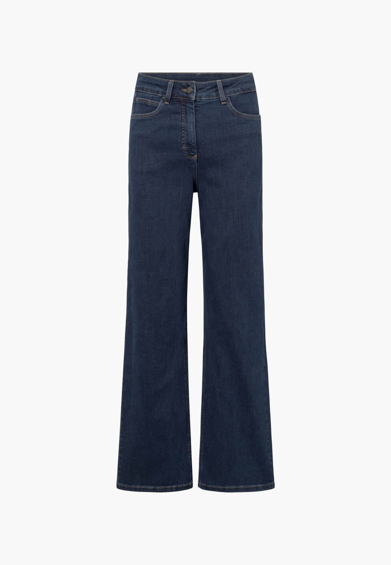 Carol Loose - Medium Length - Dark Blue Denim