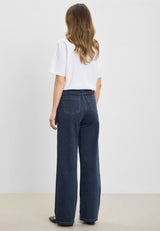 Carol Loose - Medium Length - Dark Blue Denim