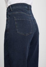 Carol Loose - Medium Length - Dark Blue Denim
