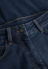 Carol Loose - Medium Length - Dark Blue Denim