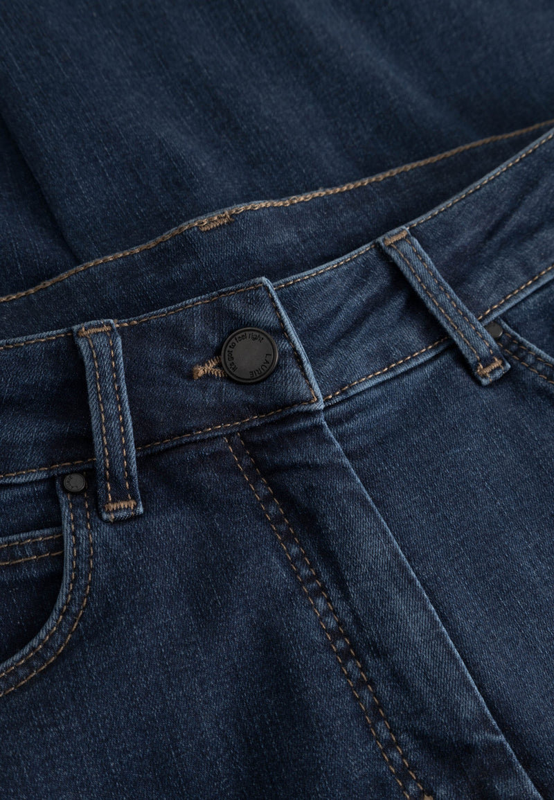 Carol Loose - Medium Length - Dark Blue Denim