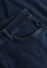 Carol Loose - Medium Length - Dark Blue Denim