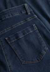 Carol Loose - Medium Length - Dark Blue Denim