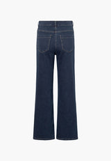 Carol Loose - Medium Length - Dark Blue Denim