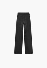 Carol Loose - Medium Length - Washed Black Denim