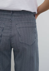 Carol Loose - Medium Length - Blue Stripe